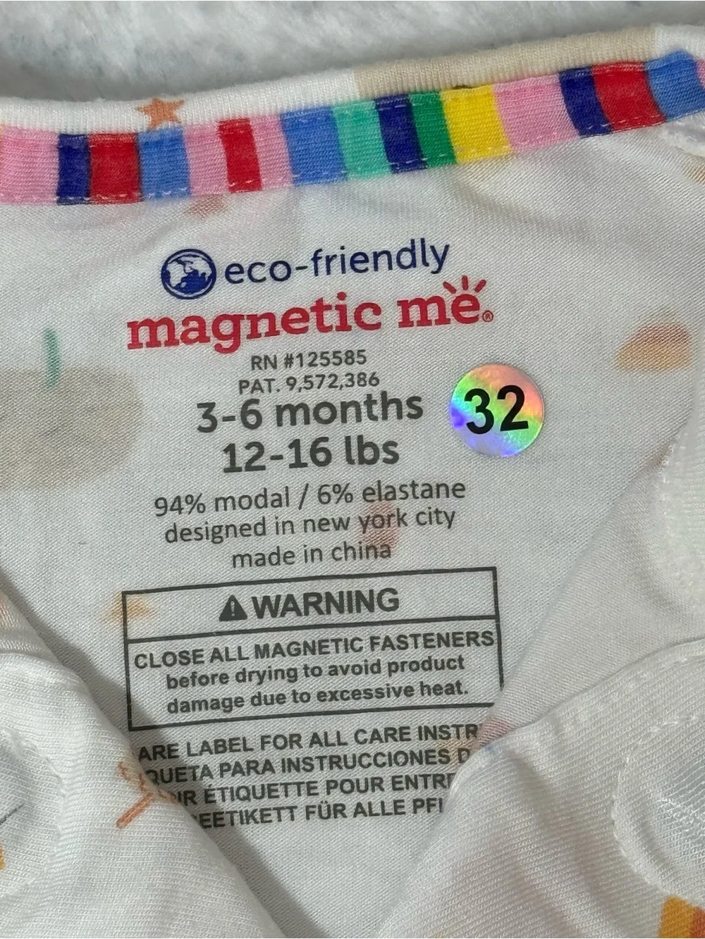 Magnetic Me Pumpkin Fall Footless Sleeper 3-6M Baby Modal Cream Pumpkin Spice